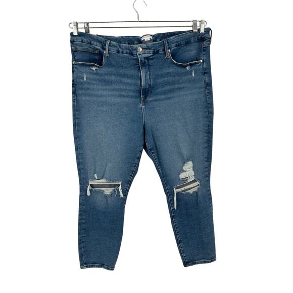 Good American Jeans Good Legs crop skinny size 26 - Picture 1 of 6